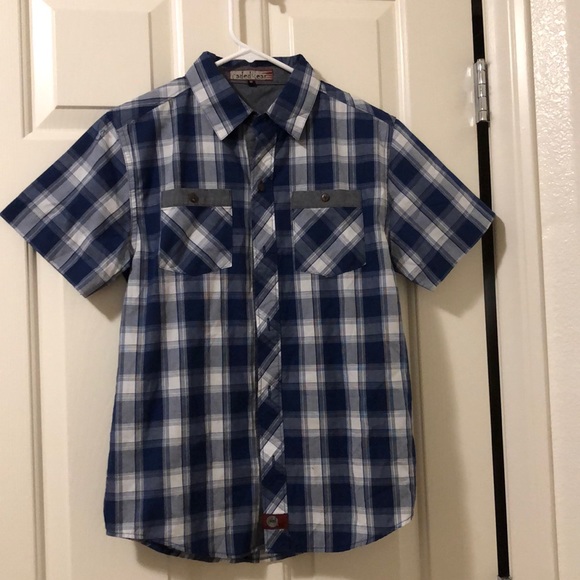 blue buttoned up shirt - Picture 1 of 2